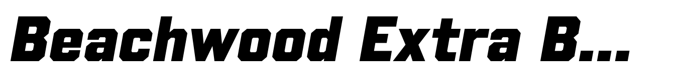 Beachwood Extra Bold Italic